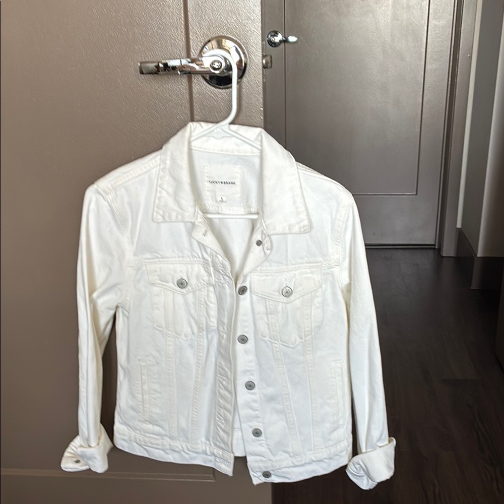 Lucky Brand White Jean Jacket Classic Style